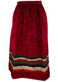 Ribbon Skirt - Marbled Red