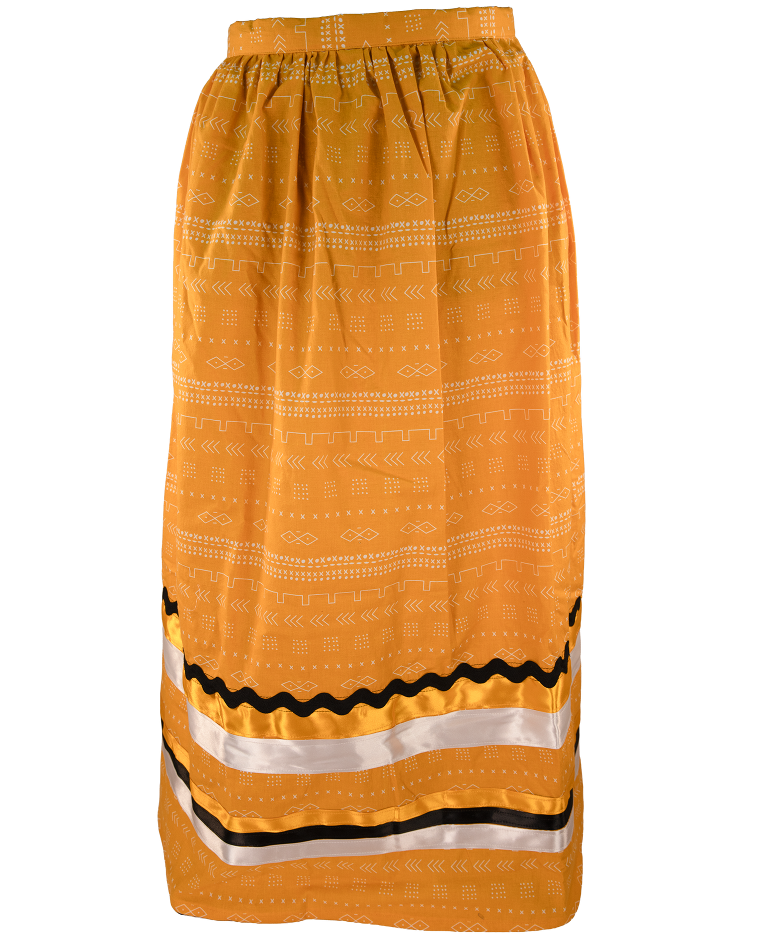 Ribbon Skirt - Yellow/Black