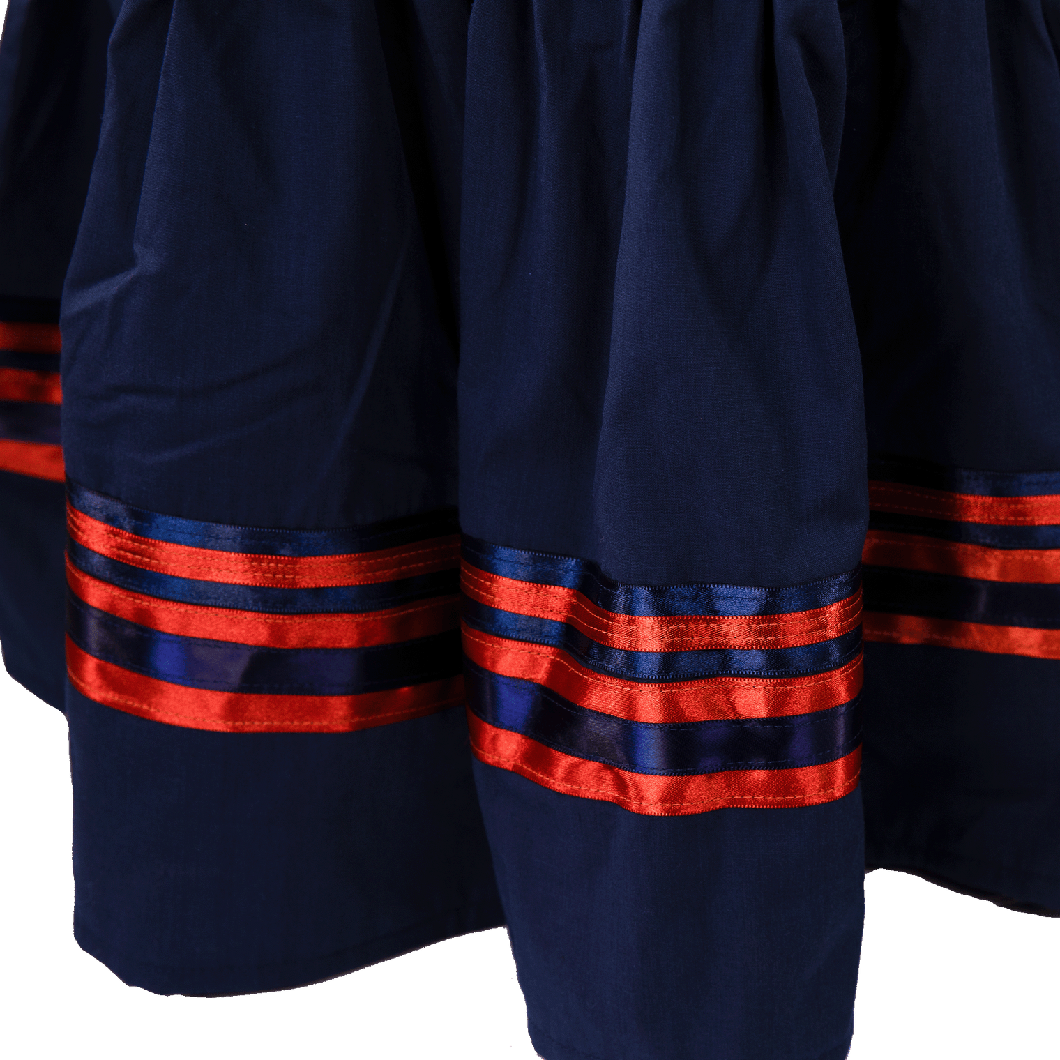 Ribbon Skirt - Floral/Navy