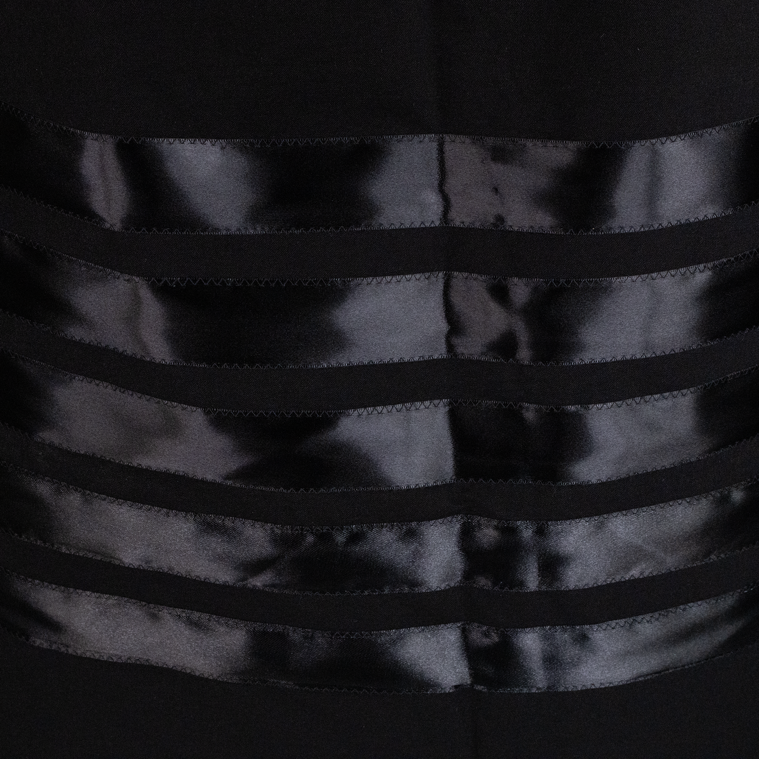 Ribbon Skirt - Black w/5 Ribbons