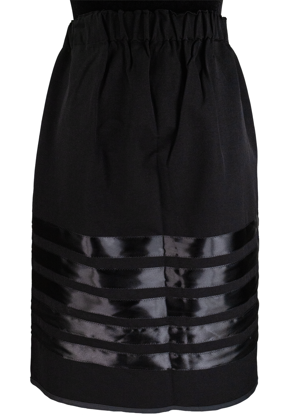 Ribbon Skirt - Black w/5 Ribbons