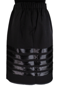 Ribbon Skirt - Black w/5 Ribbons (L)