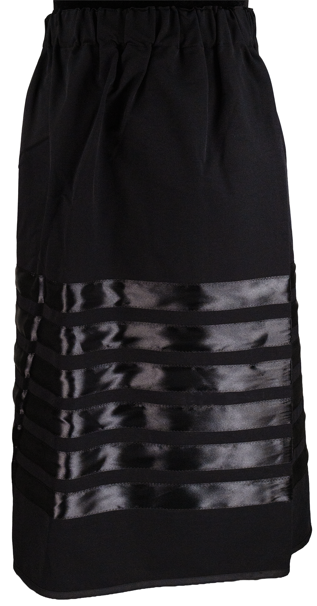 Ribbon Skirt - Black w/6 Ribbons