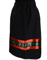 Ribbon Skirt - Black/Evergreen