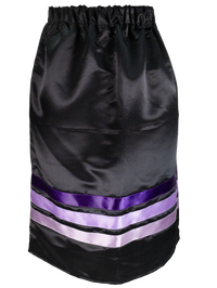 Ribbon Skirt - Black/Purple