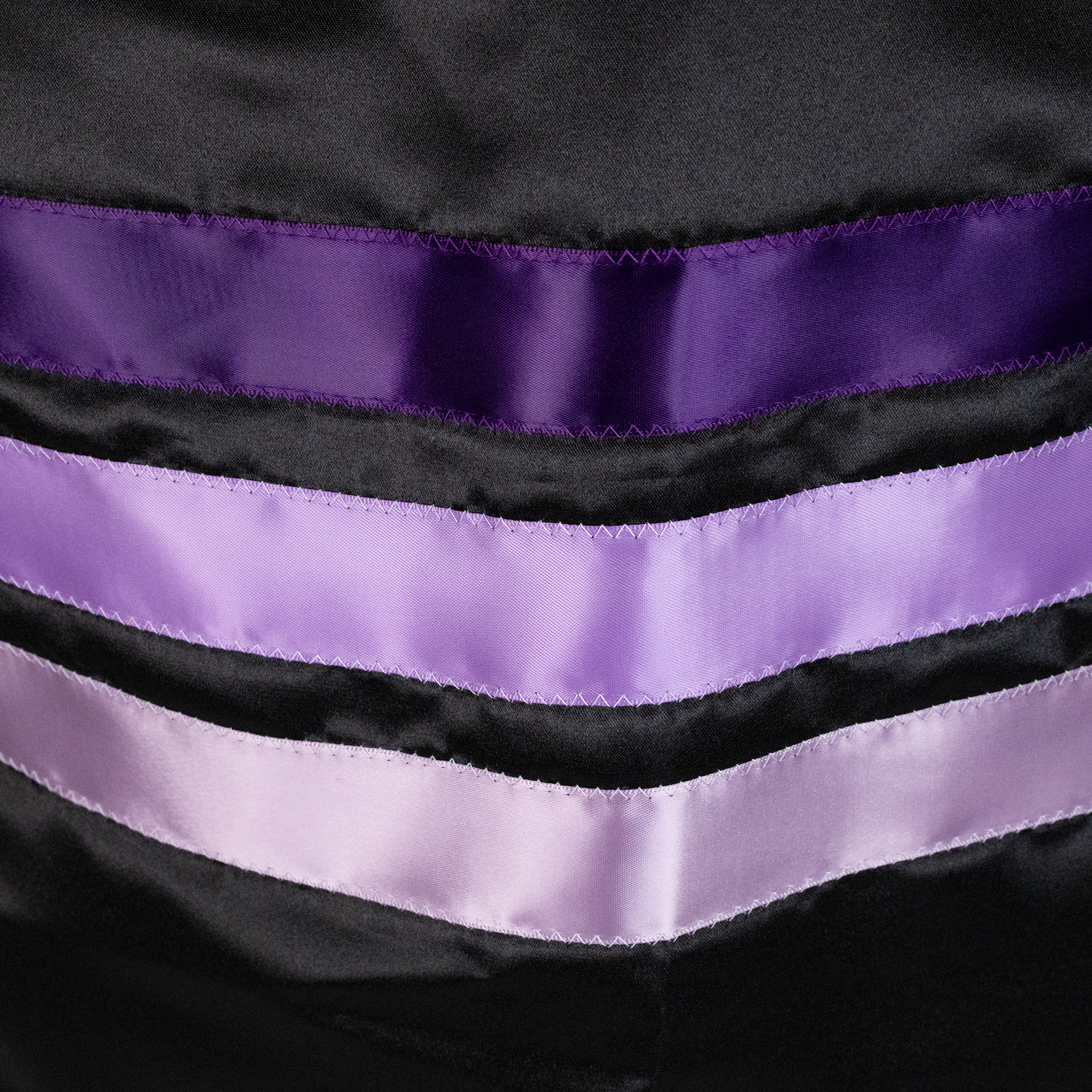 Ribbon Skirt - Black/Purple