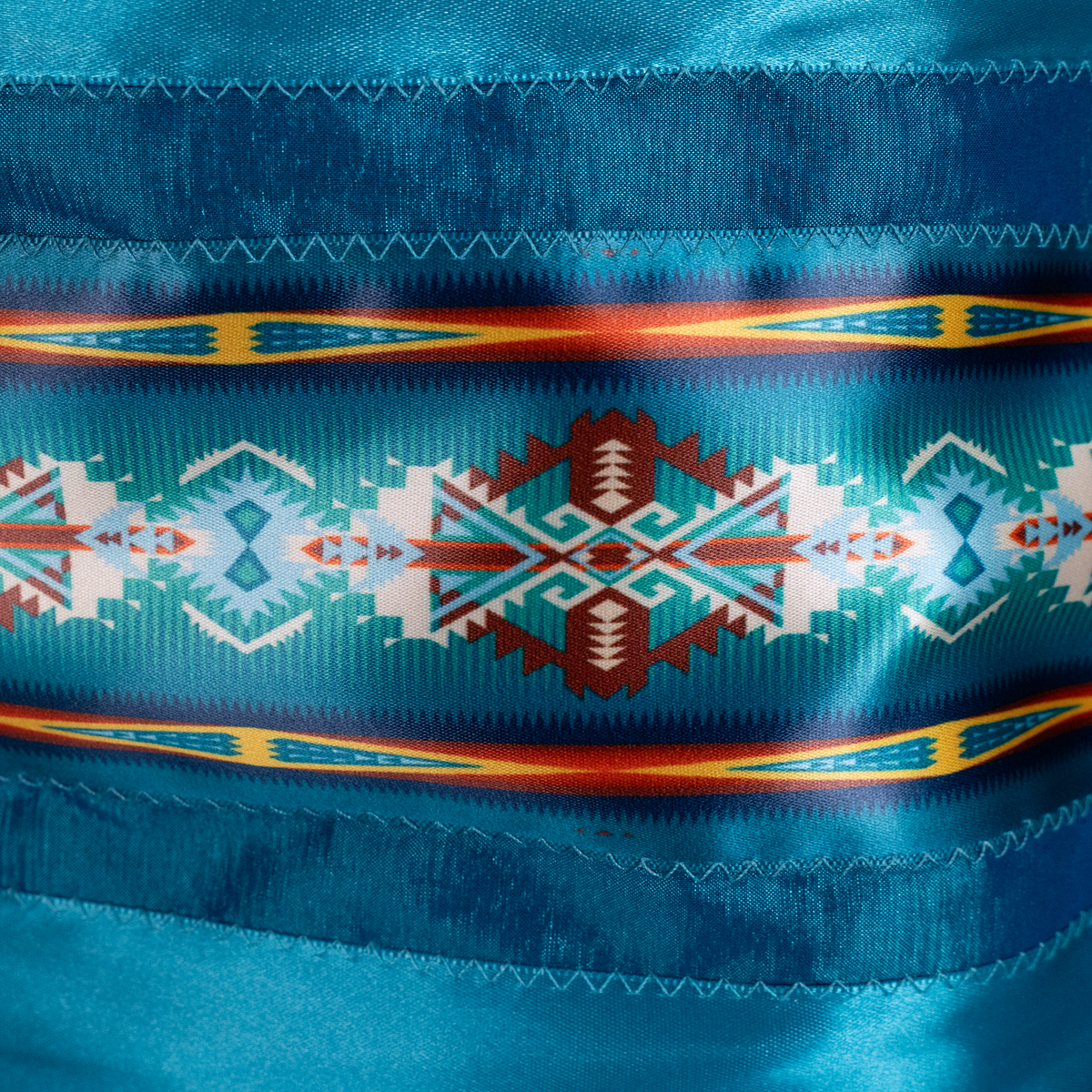 Ribbon Skirt - Blue/Southwestern