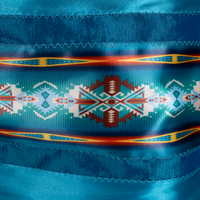 Ribbon Skirt - Blue/Southwestern