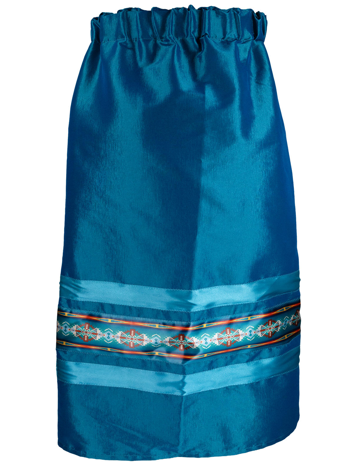 Ribbon Skirt - Blue/Southwestern