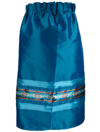 Ribbon Skirt - Blue/Southwestern