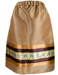 Ribbon Skirt - Gold/Floral