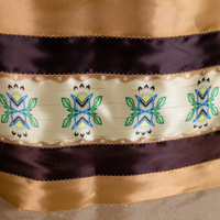 Ribbon Skirt - Gold/Floral
