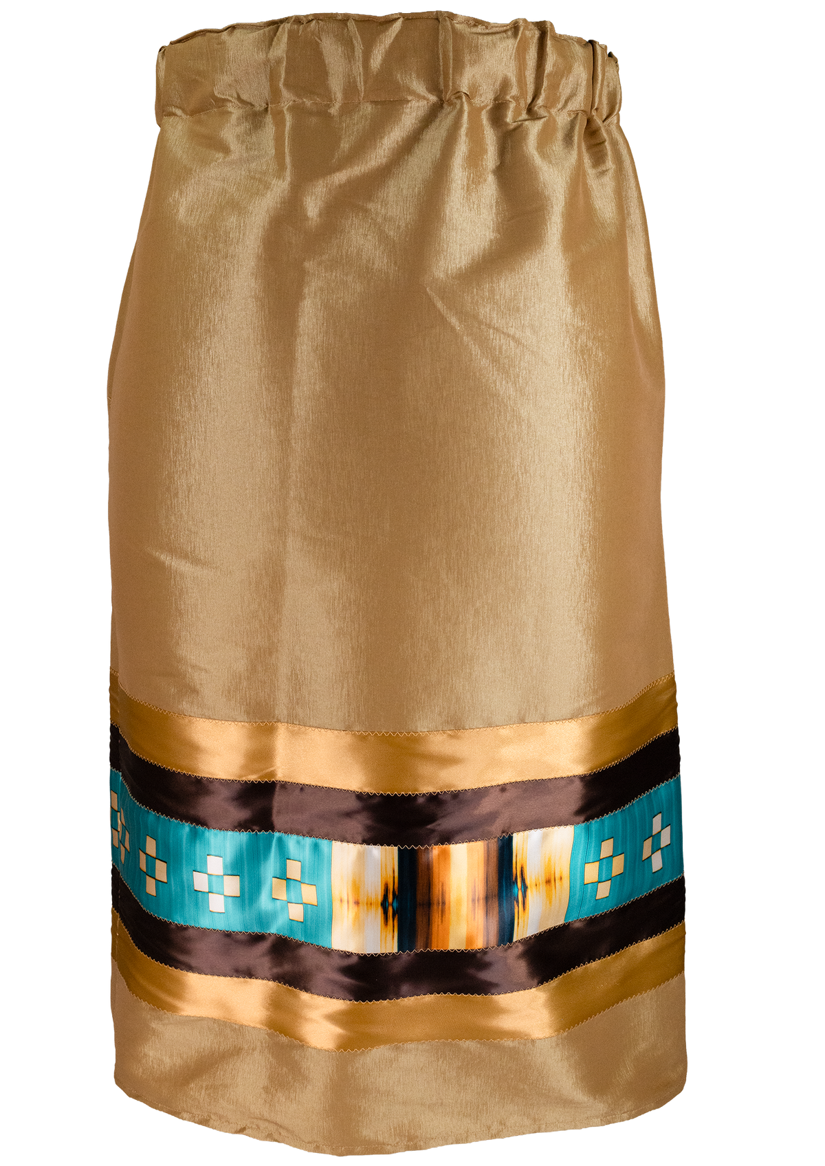Ribbon Skirt - Gold/Yellow/Turquoise