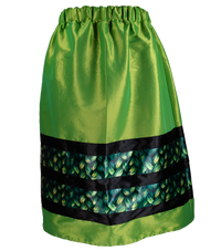 Ribbon Skirt - Green/Lime/Black