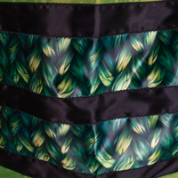 Ribbon Skirt - Green/Lime/Black