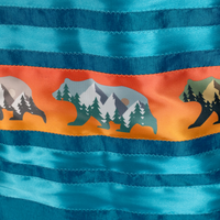 Ribbon Skirt - Turquoise/Bear