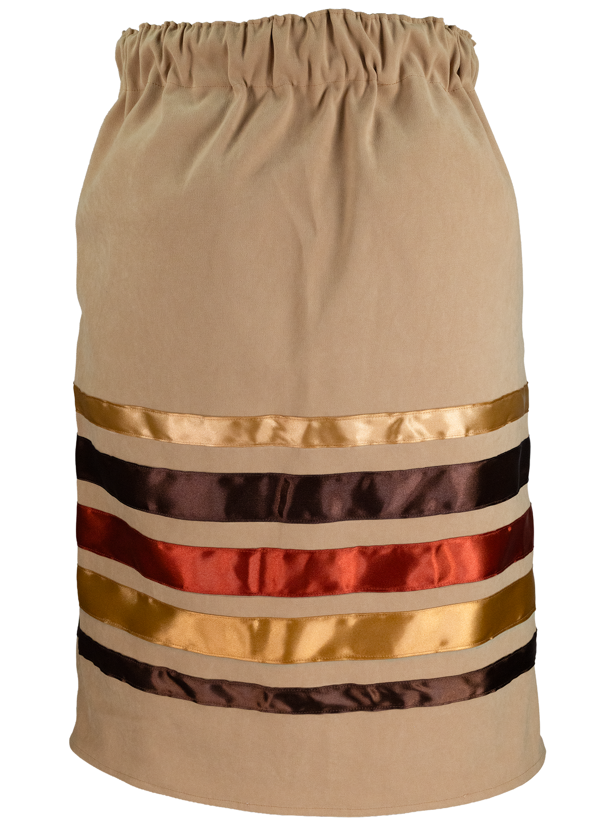 Ribbon Skirt - Tan/Brown/Gold/Burnt Orange