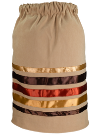 Ribbon Skirt - Tan/Brown/Gold/Burnt Orange