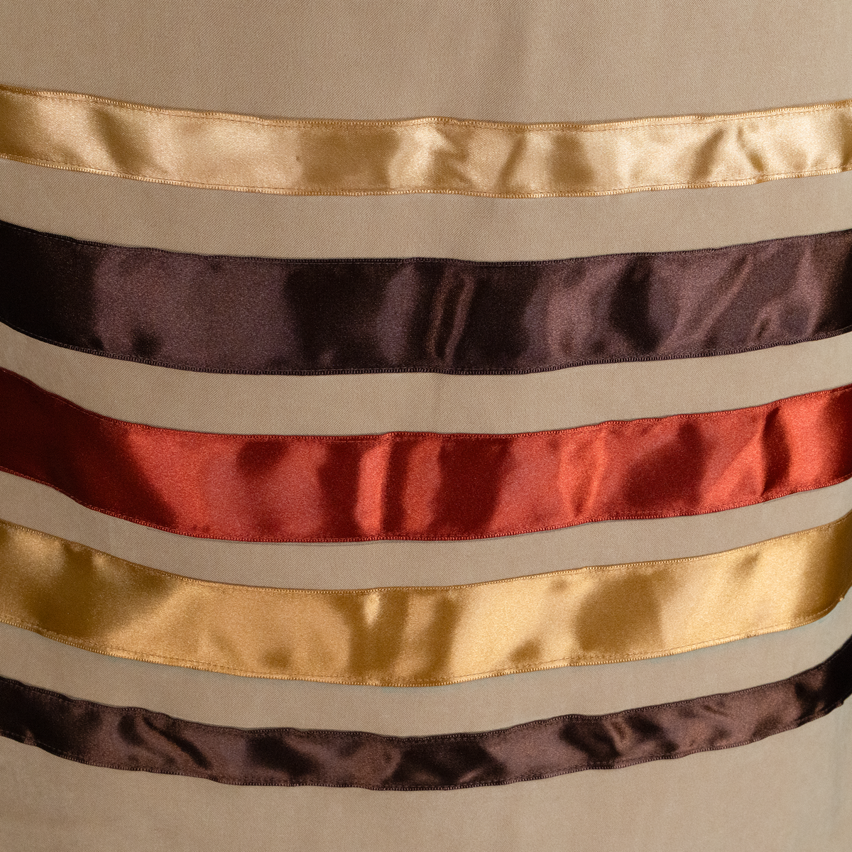 Ribbon Skirt - Tan/Brown/Gold/Burnt Orange