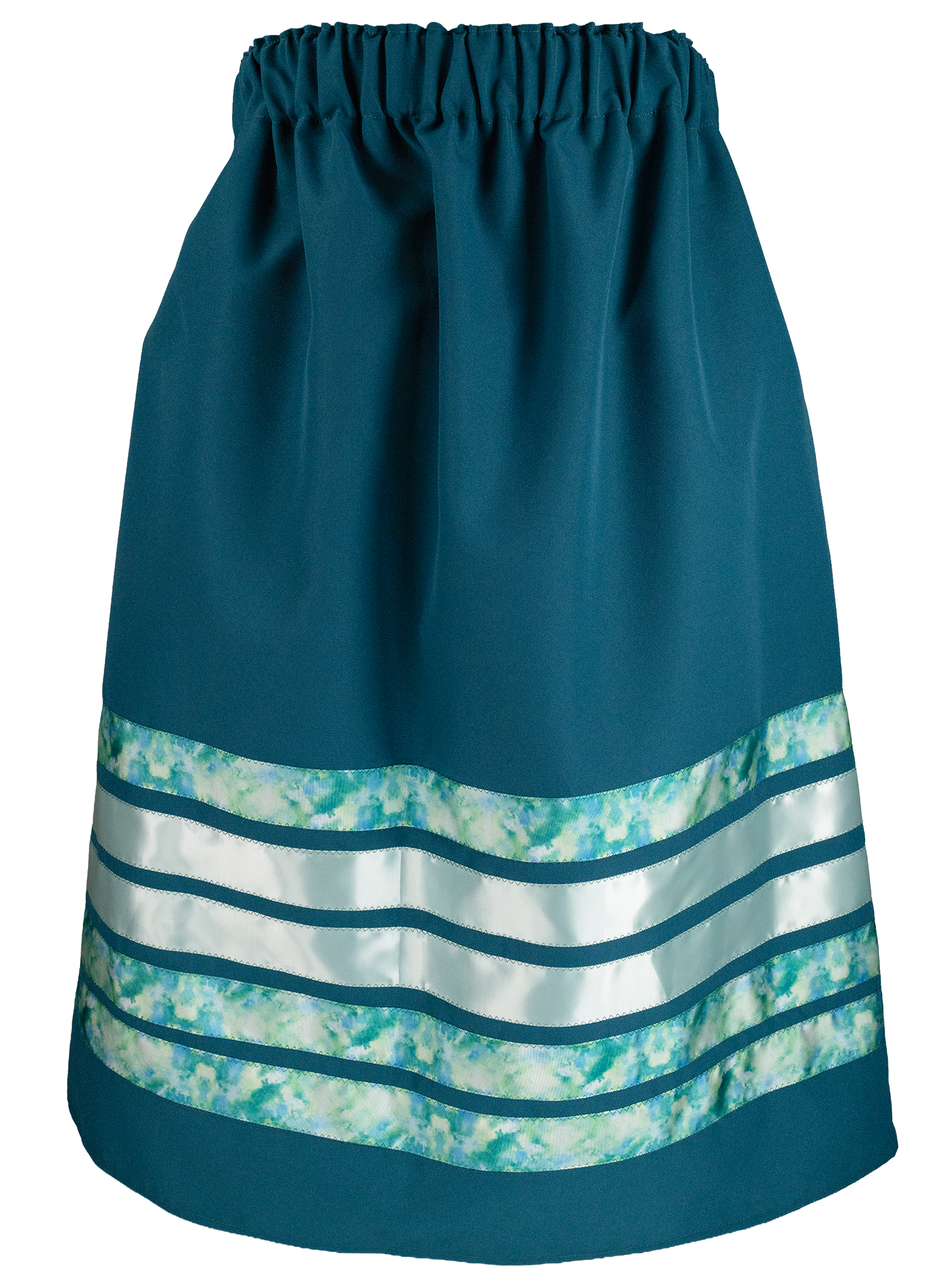 Ribbon Skirt - Turquoise/Light Turquoise