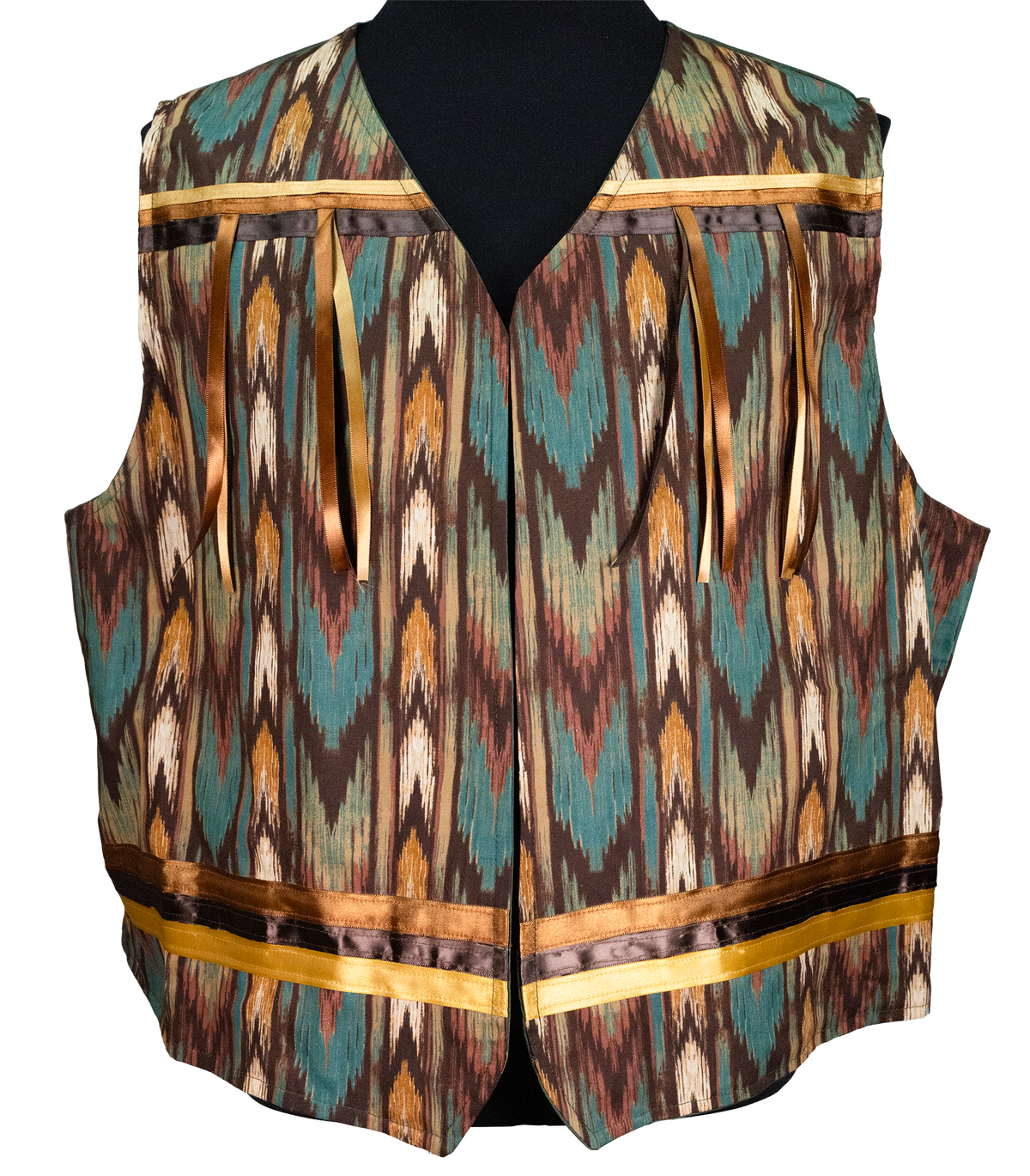Ribbon Vest - Brown/Deer