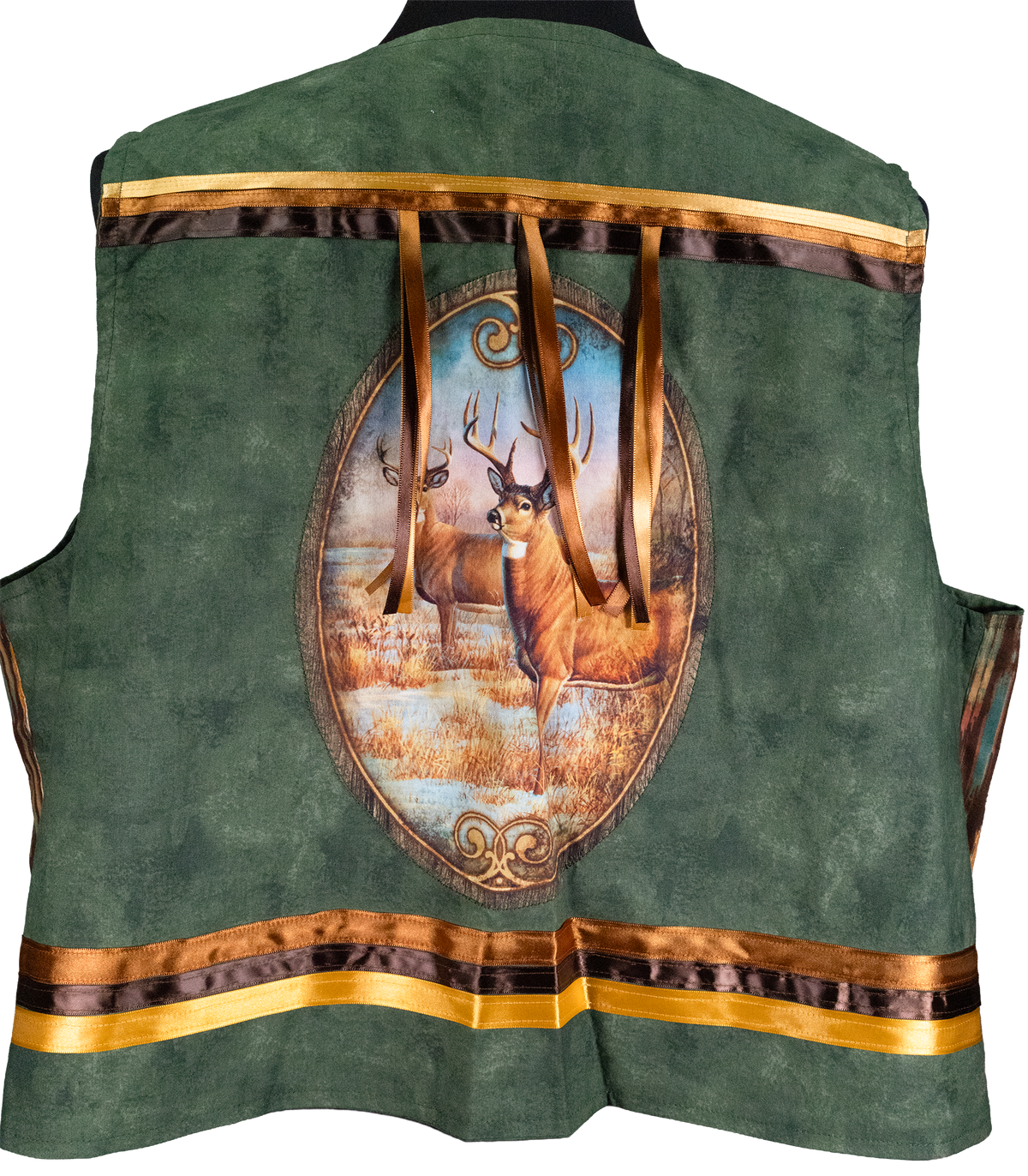 Ribbon Vest - Brown/Deer
