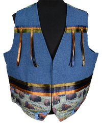 Ribbon Vest - Denim/Buffalo