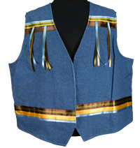 Ribbon Vest - Denim/Wolf