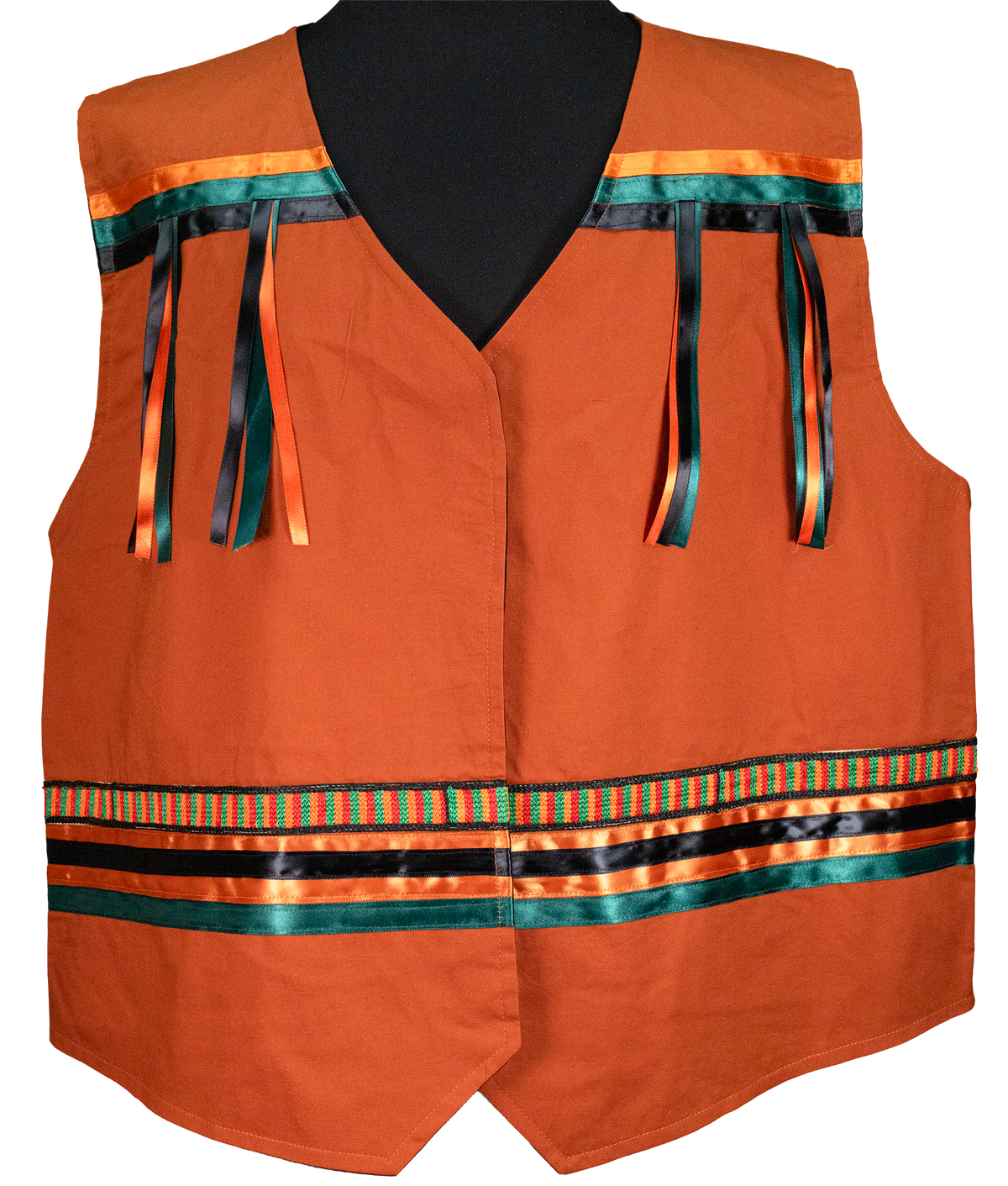 Ribbon Vest - Burnt Orange/Fox