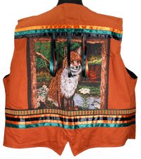 Ribbon Vest - Burnt Orange/Fox