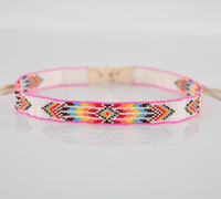 Beaded Hatband - Black/Red/Yellow/Blue