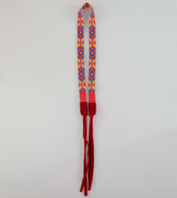 Beaded Hatband - Blue/Orange/Yellow